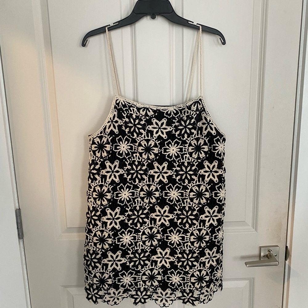 Zara crochet mini dress